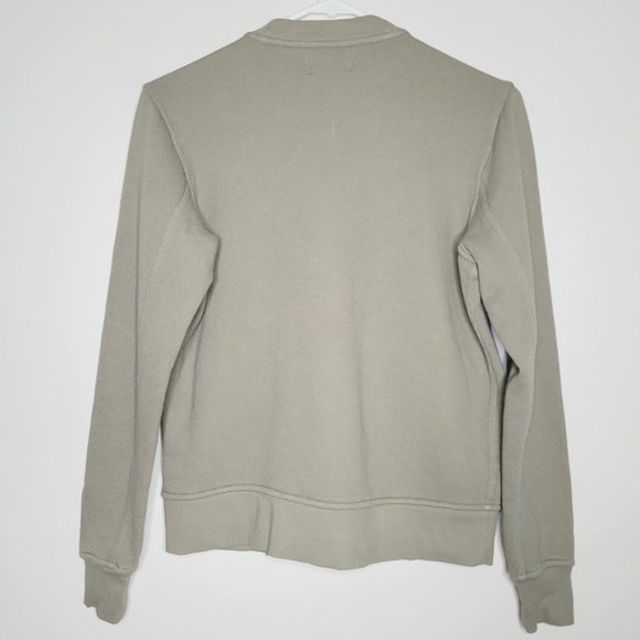 Miles By Madewell Bomber Jacket Womens Olive Green XXS Football Snap Button - Picture 2 of 10